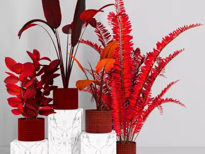 decorative set 48 3D model purchase