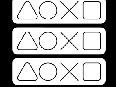 Playstation Neon Sign 3D model