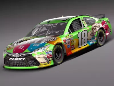  Nascar Toyota Camry M Ms Kyle Busch 2015 3D model