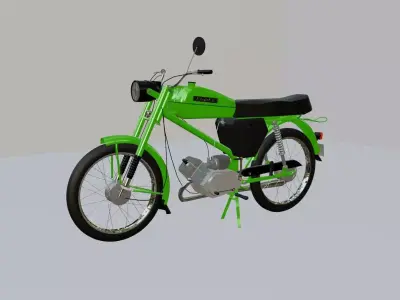 Classical Polish motorbike Romet ogar 205 3D model