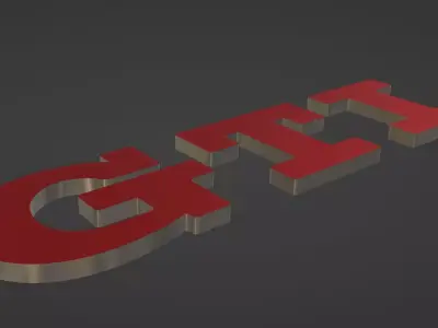 Volkswagen GTI Logo 3D model