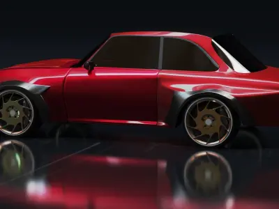 Tuning car racing 3D model