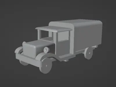 Toy truck Low-poly 3D model buy
