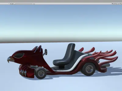 Falcon Go Kart Low-poly 3D model