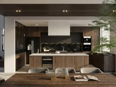 Modern Villa Living room 3D model