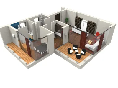 le corbusier home Low-poly 3D model