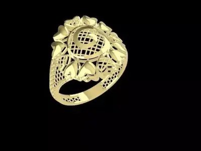 rings 3D print model 14
