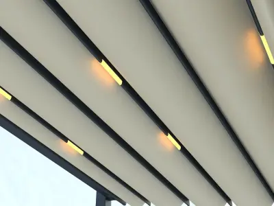 automatic pergola 3D model