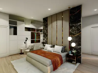 BEST MODERN MASTER BEDROOM LUXURY BEDROOM DESIGN INTERIOR  Low-poly 3D model