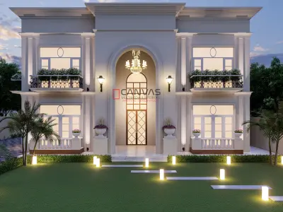 3D Classic Villa Day and Night views Lumion 10 - 3ds max 3D model