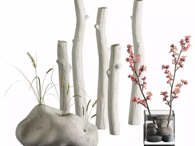 decorative set 09 3D model purchase
