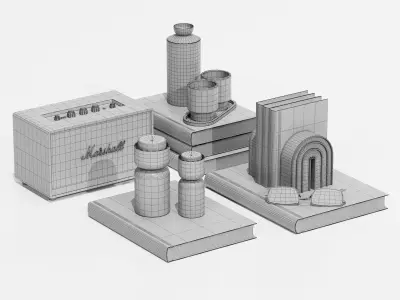 Decorative set 8 3D model