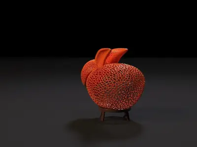 Rabbit on a stand 3D print model