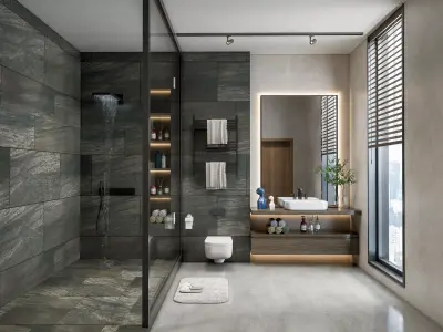 Bathroom 84 3D model