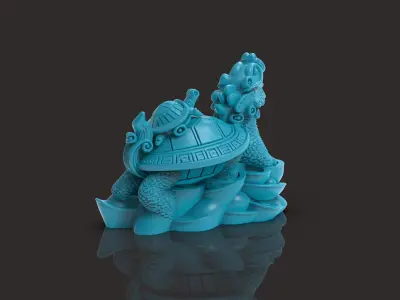 Ivory Dragon Tortoise 3D print model