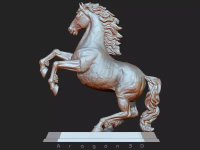 Horse print ready Stand Pose 3D print model