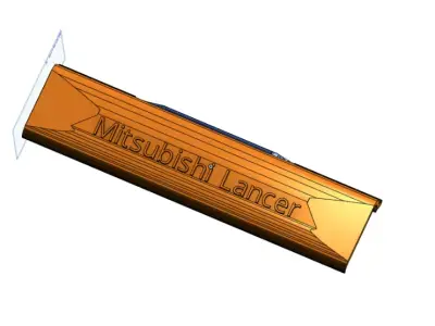 Mitzubishi lancer Dachschienenabdeckung 3D print model