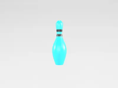 Bowling Pin v1 003 Low-poly 3D model