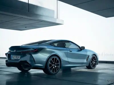 Moody car exhibition scene SWR 3D model