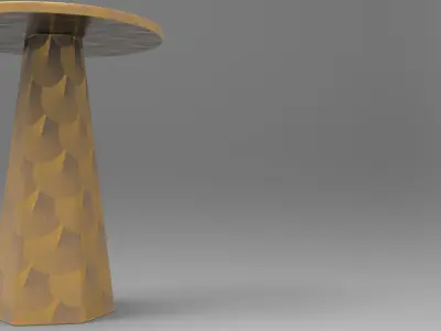 Jima Side Table Low-poly 3D model