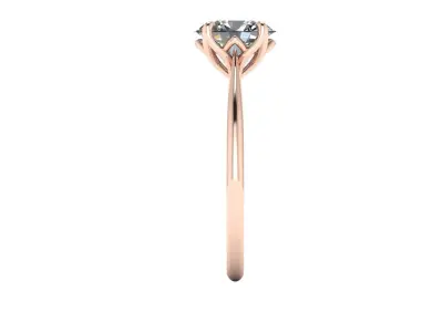Solitaire Diamond Women Ring R5 3D print model