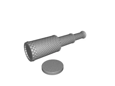 Whitford Decorative Telescope 3D model