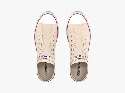 Chuck Taylor All Star Classic Low Top Cream 3D model