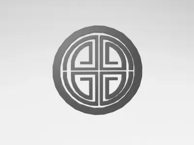 China Type Decoration v1 001 Low-poly 3D model