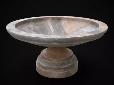 Garden Planter Variation Six Low-poly 3D model