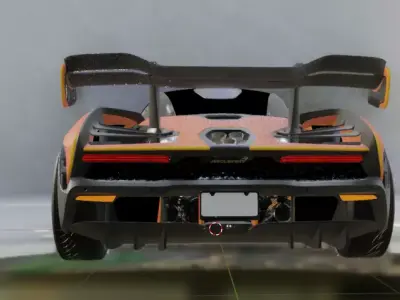 McLaren Senna Hypercar - High Quality 3D Model Low-poly 3D model