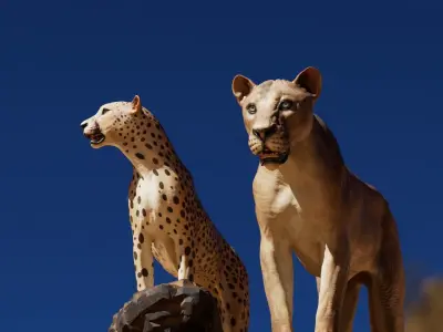 Lion Asset - Digital Model and Textures Low-poly 3D model