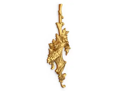 Classic carved decor ornament 396 3D model