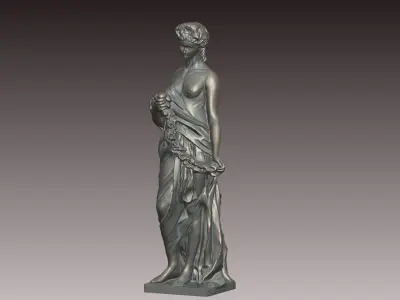 Classical Woman Statue 3D print model