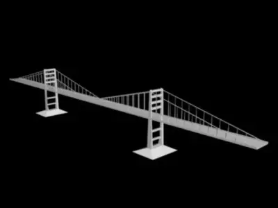 Bridge san francisco golden gate Free 3D model