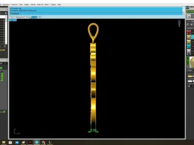 Luxury Crown Letter E Pendant Jewelry 3D Model 3917 3D print model