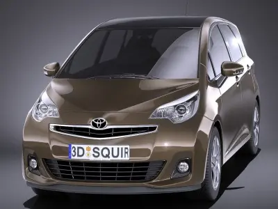 Toyota Verso S 2016 VRAY 3D model