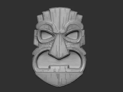 tiki mask  3D print model
