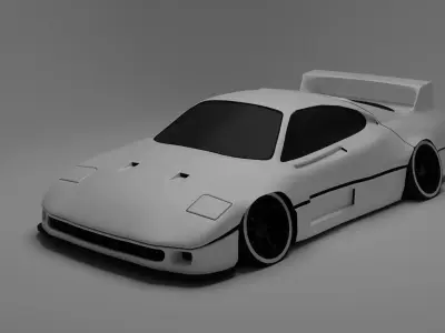 ferrari f40 3D model