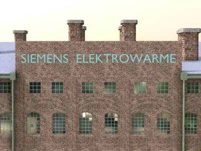 Siemens Fabrik warehouse 1938 ww2 3D model