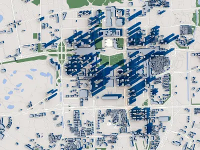 Shenzhen City China 3D model