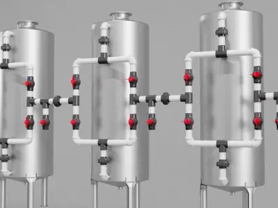 WATER TREATMENT PLANT 3D model