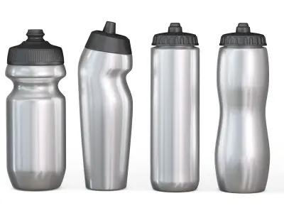 Sports Bottle Set 3D model