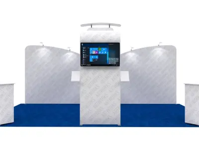 Exhibition booth 10x20ft 3DM012 3D model