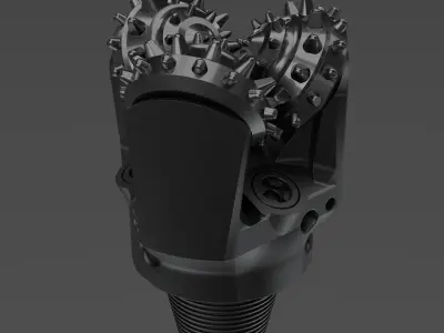 MINING DRILL BIT 3D model 3D model