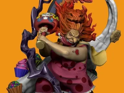 Big Mom - Sweet Version - One Piece Figure 3D print model 3D print model