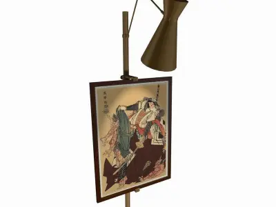 Metal picture stand 3D model