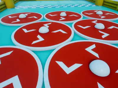 Platform Obstacle Course - Modular and Customizable Low-poly 3D model