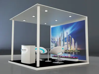 Booth Exhibition Stand a330 3D model