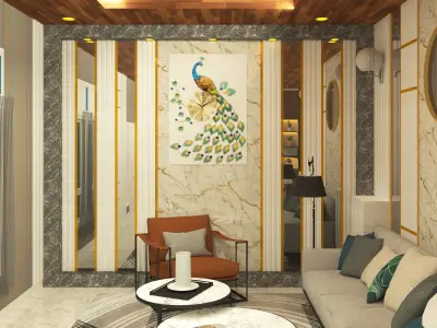 Living Room Luxury 3D model
