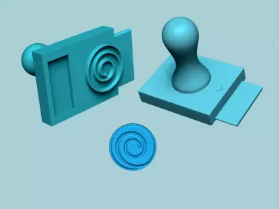 Stamp 92 - Naruto - Fondant Decoration Maker Toy 3D print model